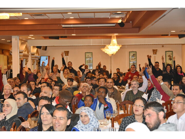 敘利亞難民迎新宴會