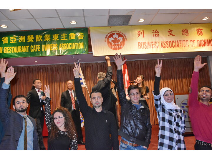 敘利亞難民迎新宴會