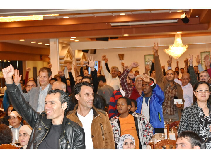 敘利亞難民迎新宴會